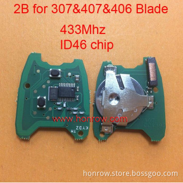 Cheapest 2 Button Citroen electronic board remote contro 433Mhz ID46 Chip for Citroen key